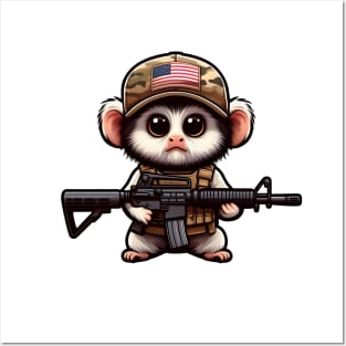 Tactical Marmoset Monkey Posters and Art